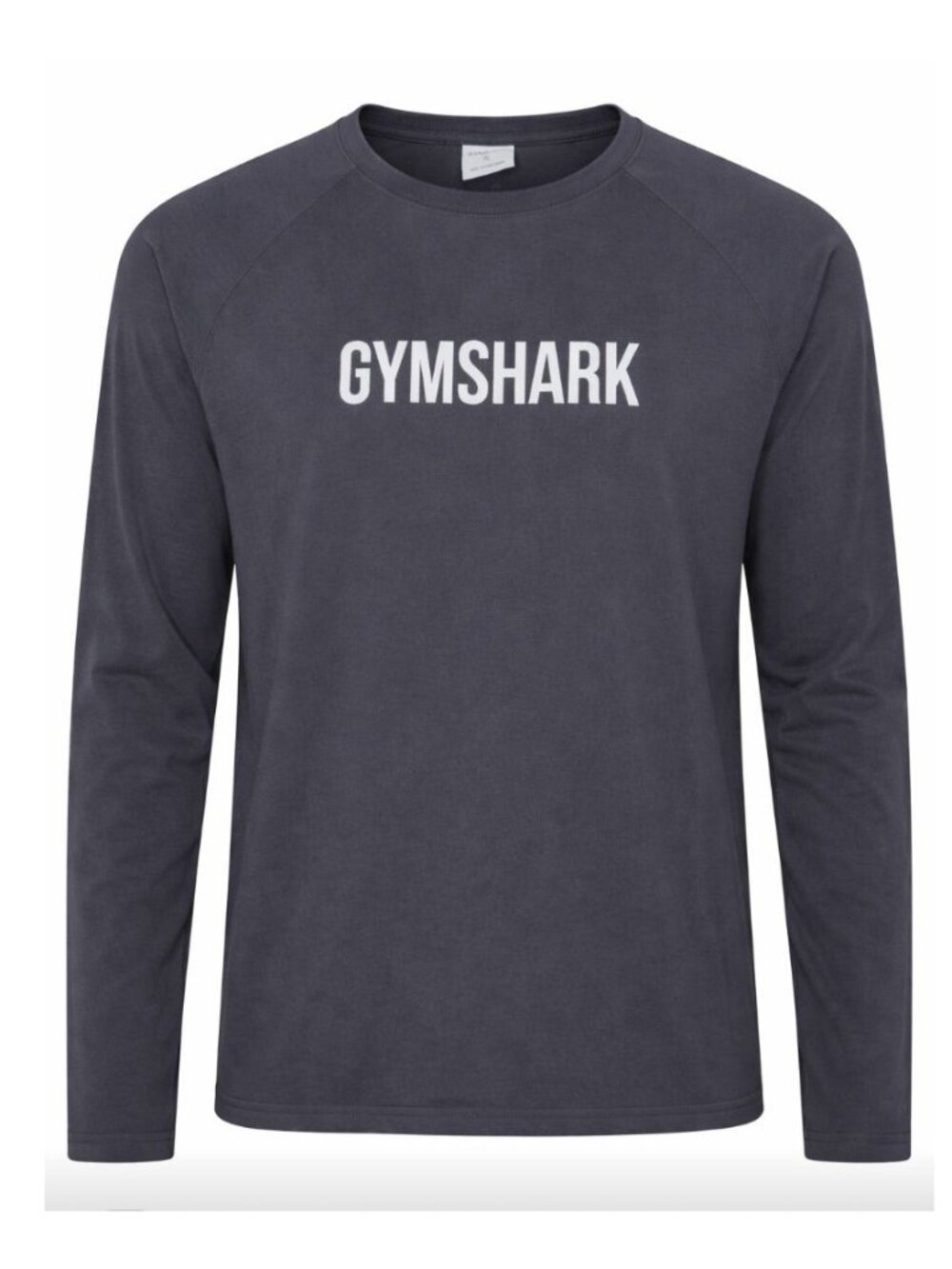 Gymshark Mens Apollo Black Long Sleeve muscle fit tee shirt Crewneck Shirt XL